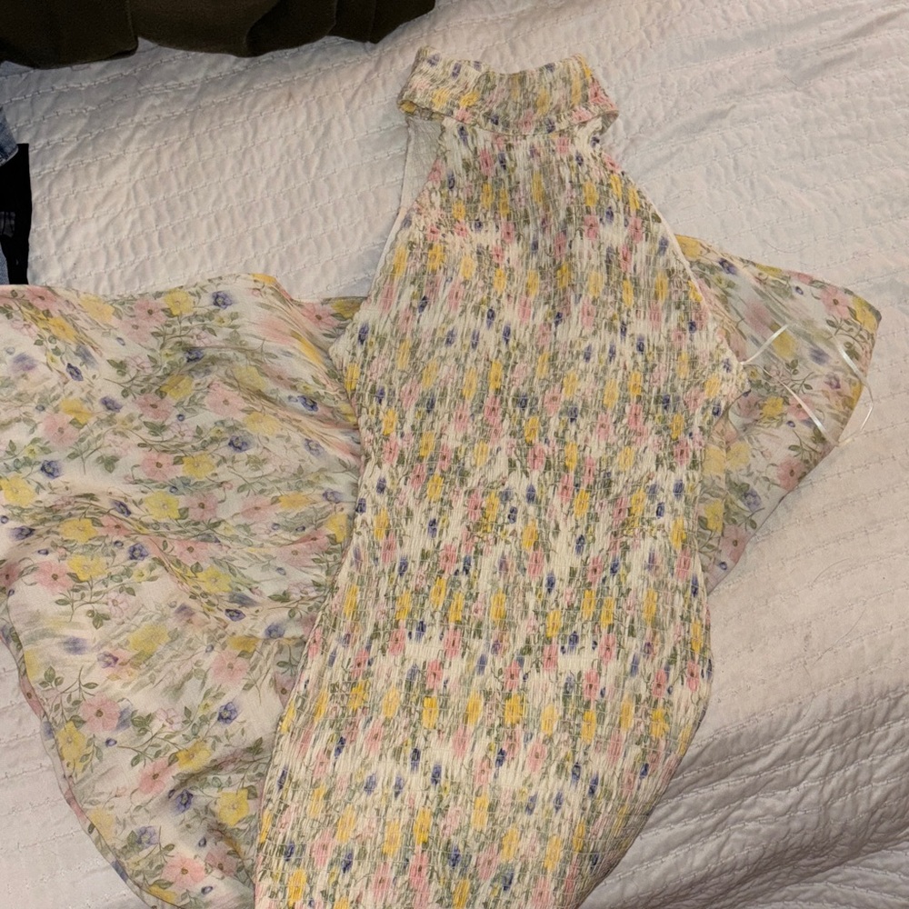 Floral Sleeveless Mermaid Dress